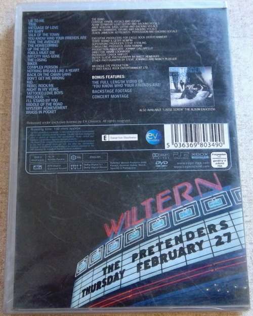 PRETENDERS Loose In L.A. DVD