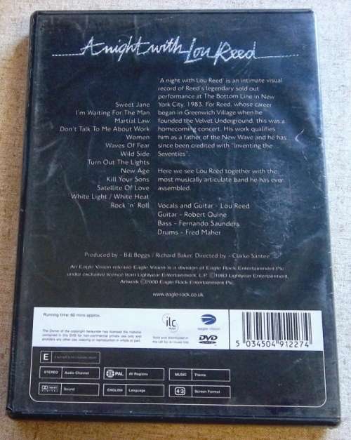LOU REED A Night With Lou Reed