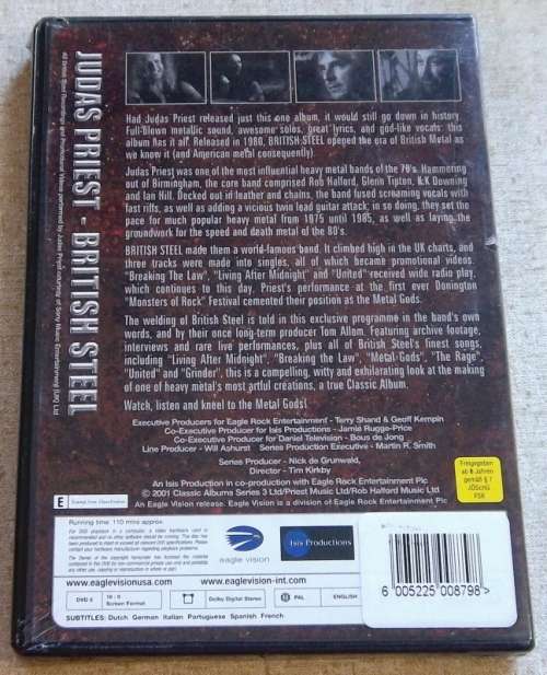 JUDAS PRIEST British Steel DVD