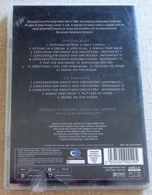 DEEP PURPLE In Concert with the London Symphony Orchestra CD+DVD