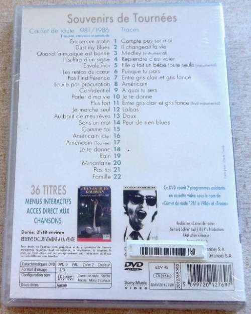 JEAN-JACQUES GOLDMAN Souvenirs de Tournes