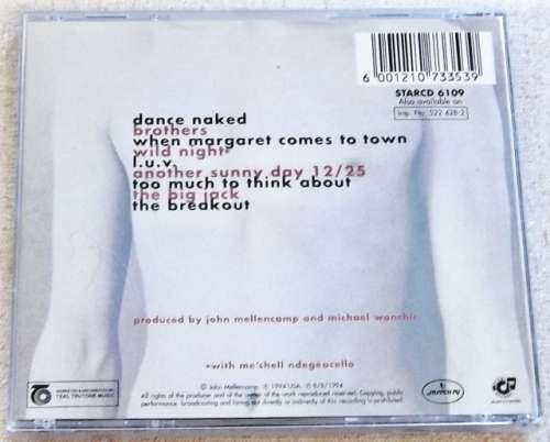 JOHN MELLENCAMP Dance Naked CD