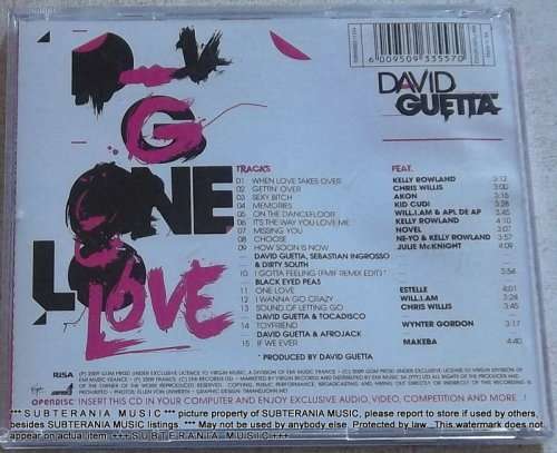 DAVID GUETTA One Love CD