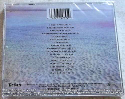 THE CURE Staring At The Sea · The Singles CD