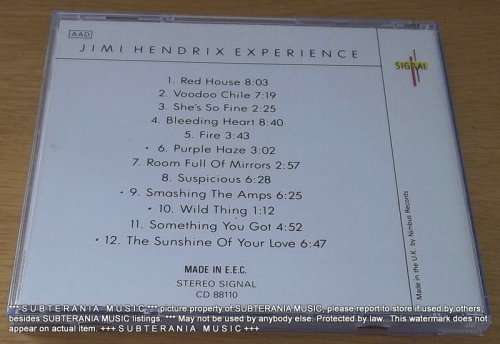 JIMI HENDRIX Experience CD