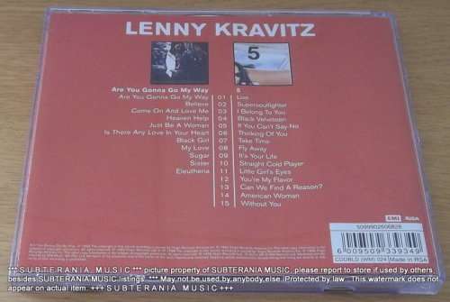 LENNY KRAVITZ Are You Gonna Go My Way + 5