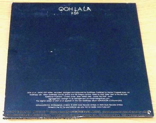 GOLDFRAPP Ooh Lal La Cardsleeve