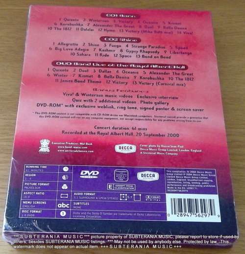 BOND The Definitive Collection 2 CD+DVD combo sealed International THE MUSES
