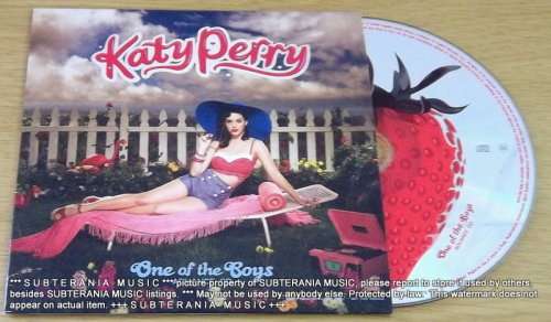 KATY PERRY One of the Boys Advance CD Cardsleeve
