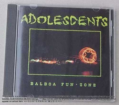 ADOLESCENTS Balboa Fun*Zone [Original USA 1988 First Pressing]