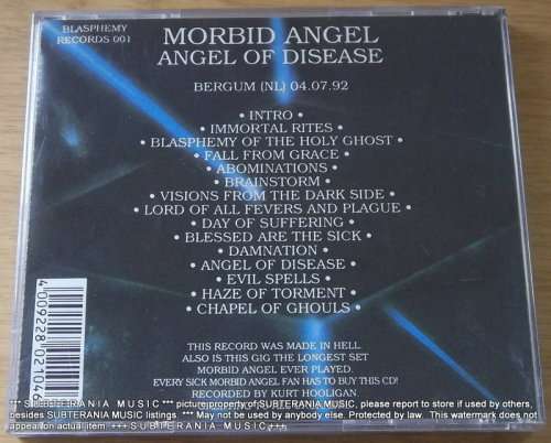 MORBID ANGEL Angel of Disease [Live in Belgium 1995]
