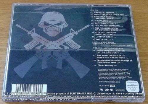 IRON MAIDEN A Matter Of Life And Death CD+DVD PAL