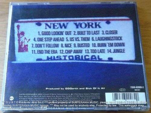SICK OF IT ALL Built To Last CD