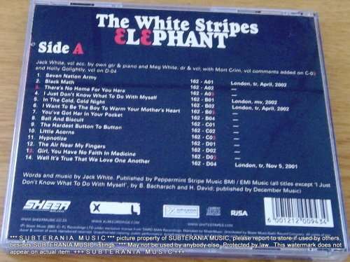 THE WHITE STRIPES Elephant CD