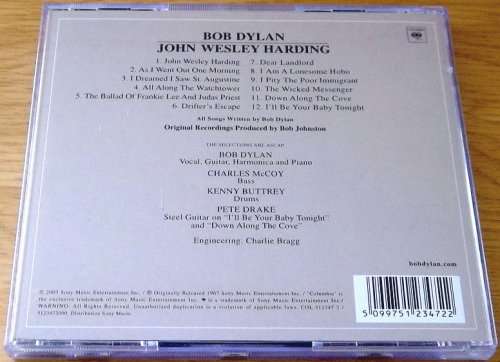 BOB DYLAN John Wesley Harding IMPORT CD