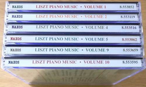 FRANZ LISZT : Piano Music Vol. 1 + 2 + 4 + 5 + 9 + 10