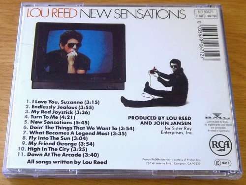 LOU REED New Sensations CD