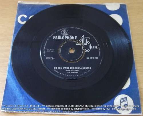 THE BEATLES Twist and Shout / Do You Want to Know a Secret 7` single