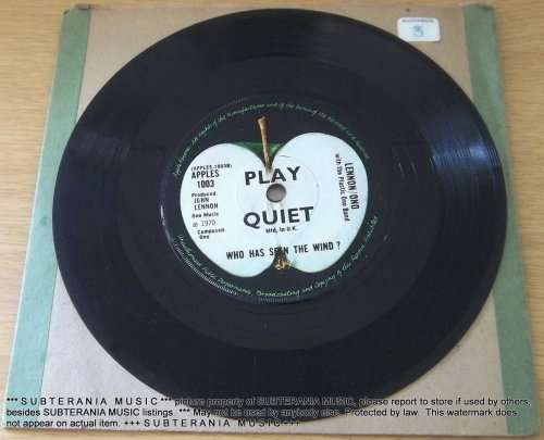 JOHN LENNON Instant Karma / Who Has Seen the Wind 7` single