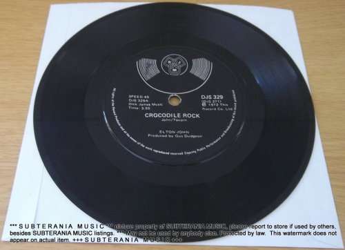 ELTON JOHN Crocodile Rock 7` single