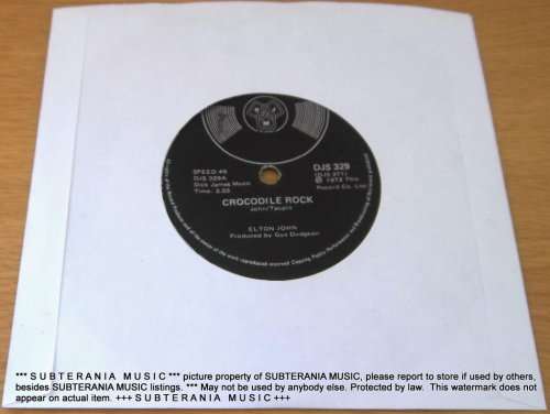 ELTON JOHN Crocodile Rock 7` single