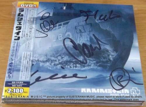 RAMMSTEIN Reise Reise CD + DVD Japanese Digipak Autographed by band