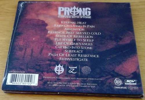 PRONG Carved Into Stone [Sealed digipak]