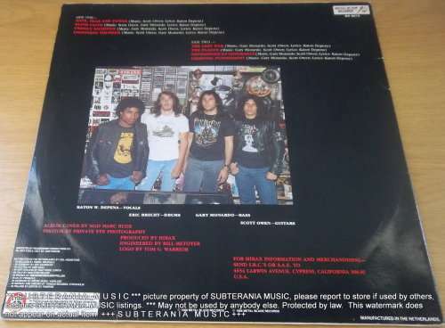 HIRAX Hate, Fear And Power Vinyl LP