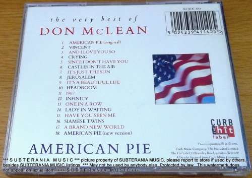 DON McLEAN American Pie The Very Best Of