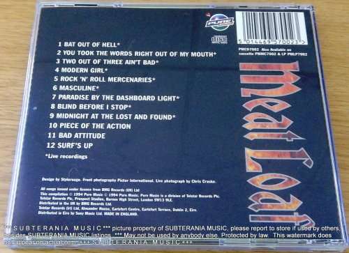 MEAT LOAF Alive in Hell CD