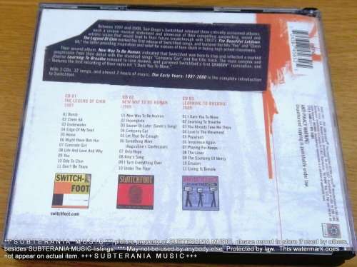SWITCHFOOT The Early Years: 1997 to  2000 3xCD