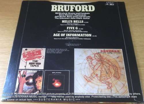 7` vinyl single  BRUFORD Hell`s Bells