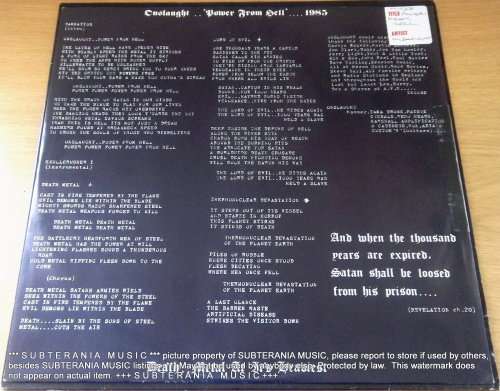 ONSLAUGHT Power From Hell Vinyl LP