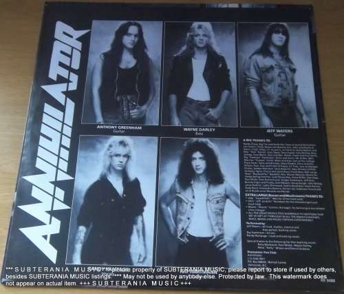 ANNIHILATOR Alice in Hell Vinyl Record