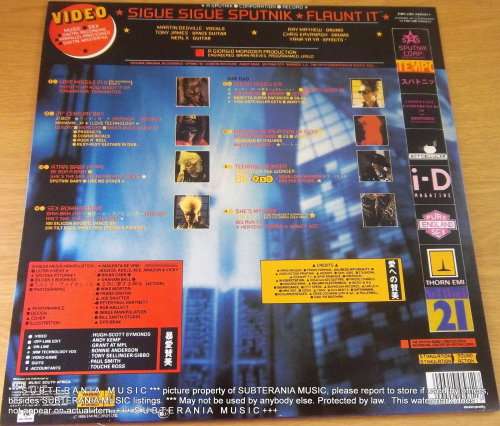 SIGUE SIGUE SPUTNIK Flaunt It Vinyl Record
