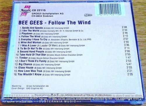 BEE GEES Follow the Wind CD