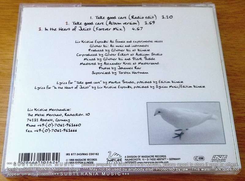 LIV KRISTINE Take Good Care CD