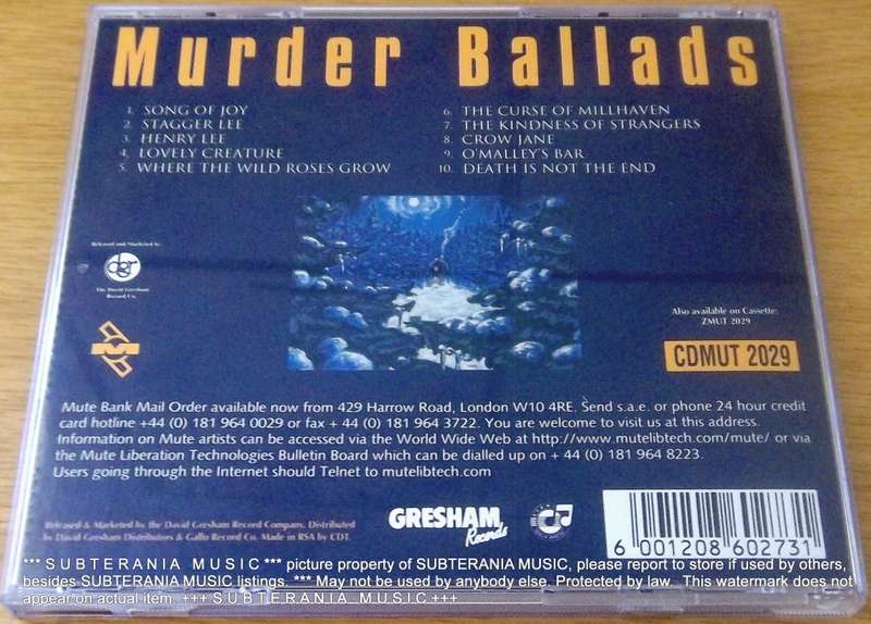 NICK CAVE AND THE BAD SEEDS Murder Ballads    [Shelf H]