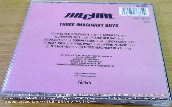 THE CURE Three Imaginary Boys   [Shelf H]