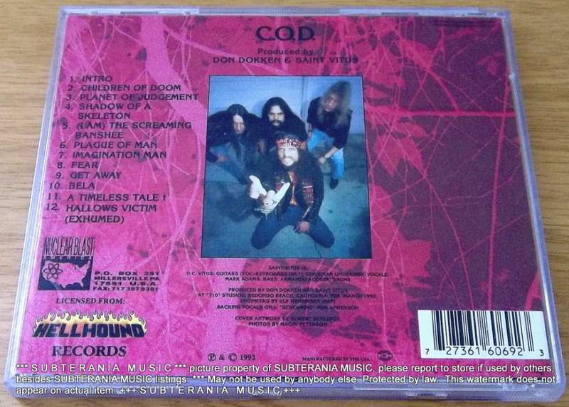 SAINT VITUS C.O.D. [Shelf H]