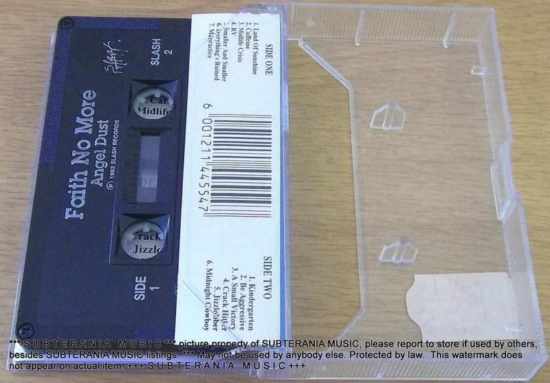 FAITH NO MORE Angel Dust Cassette Tape [[Shelf H]