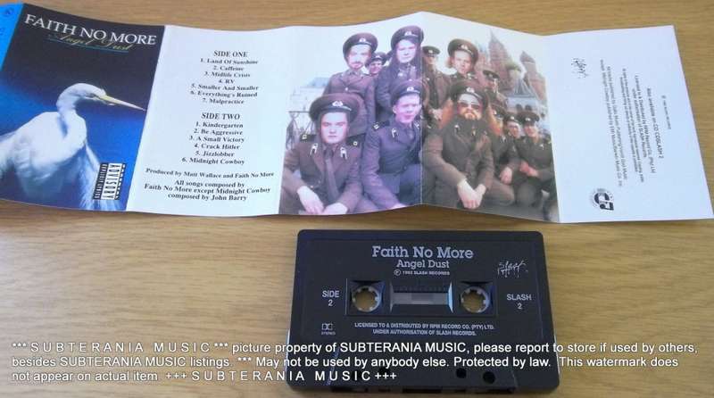 FAITH NO MORE Angel Dust Cassette Tape [[Shelf H]
