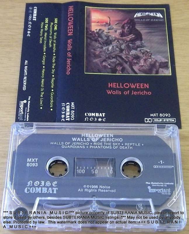 HELLOWEEN Walls of Jericho Cassette Tape [[Shelf H]