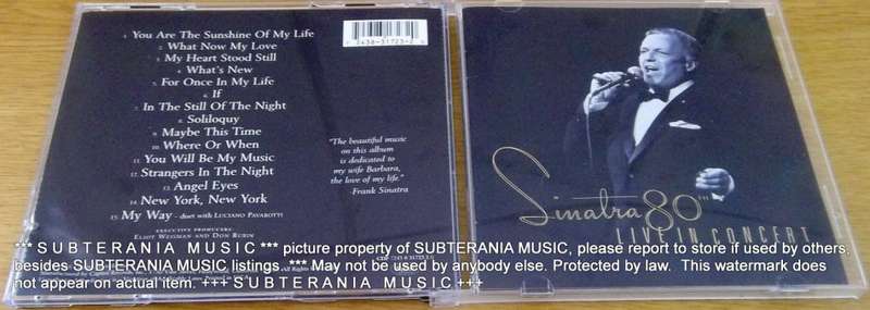 FRANK SINATRA Sinatra 80th Live in Concert    [Shelf G Box 6]