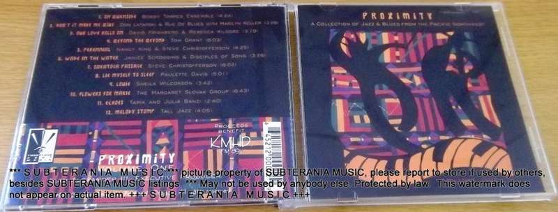 PROXIMITY A Collection of Jazz & Blues from the Pacific NorthWest [Shelf G Box 6]