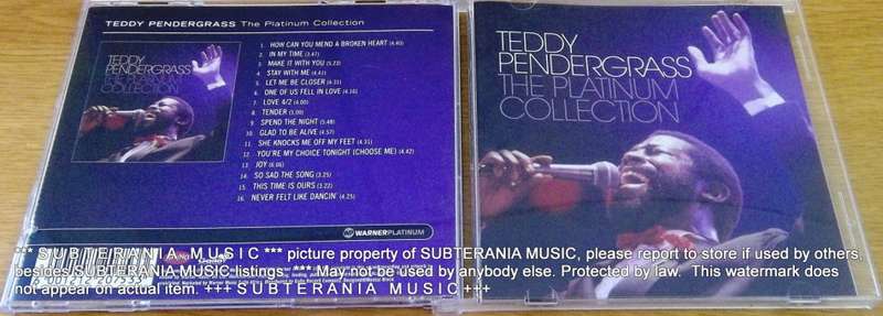 TEDDY PENDERGRASS The Platinum Collection  [Shelf G Box 6]