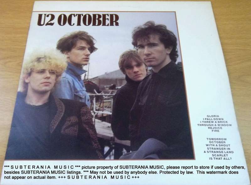U2 October South African Pressing Vinyl LP  [Shelf E]