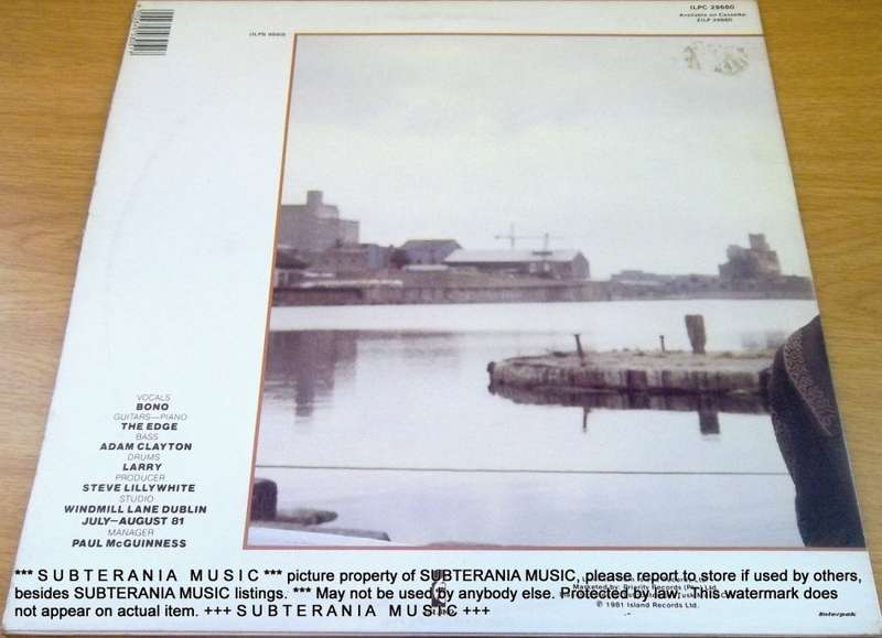 U2 October South African Pressing Vinyl LP  [Shelf E]