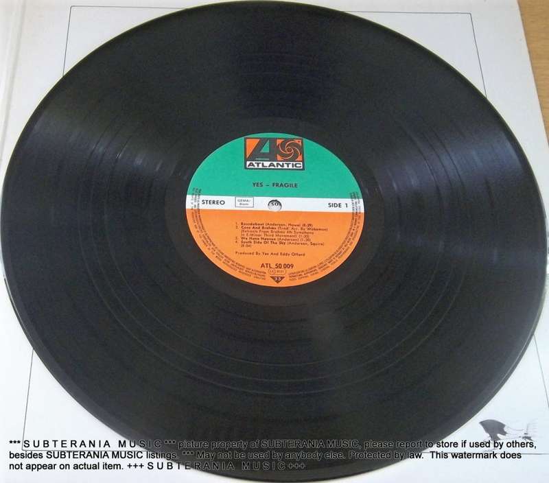 YES Fragile Vinyl LP [Shelf E]
