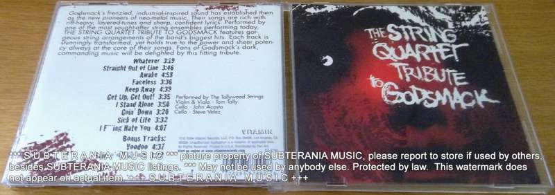 THE STRING QUARTET TRIBUTE TO GODSMACK  [SHELF G BOX 7]